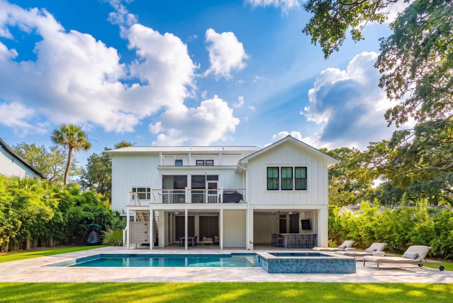 Exterior details and patio area of a home in , Isle Of Palms (Image 31).