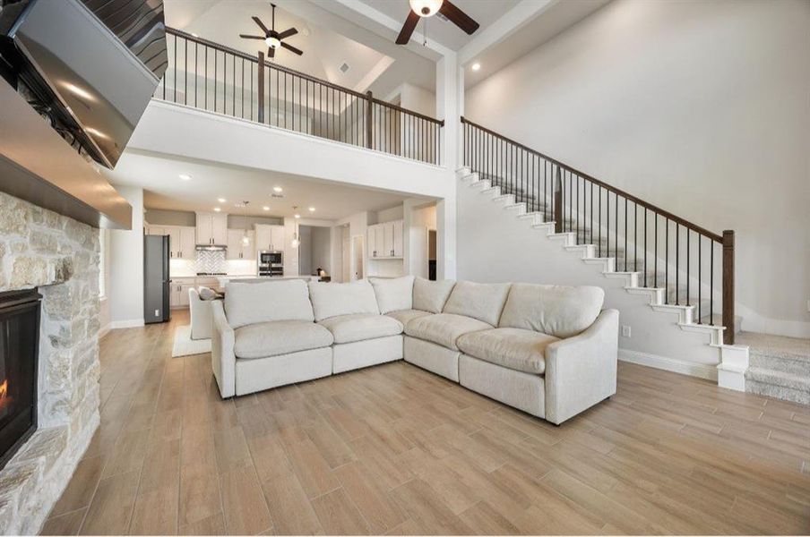 Living space - open concept