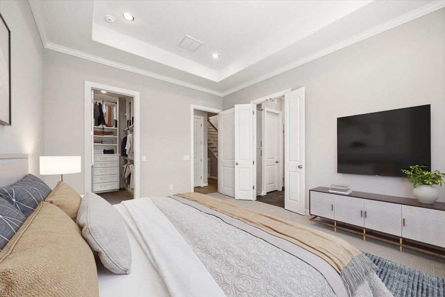 Furnished interior view inside a new home in , Houston (Image 11).