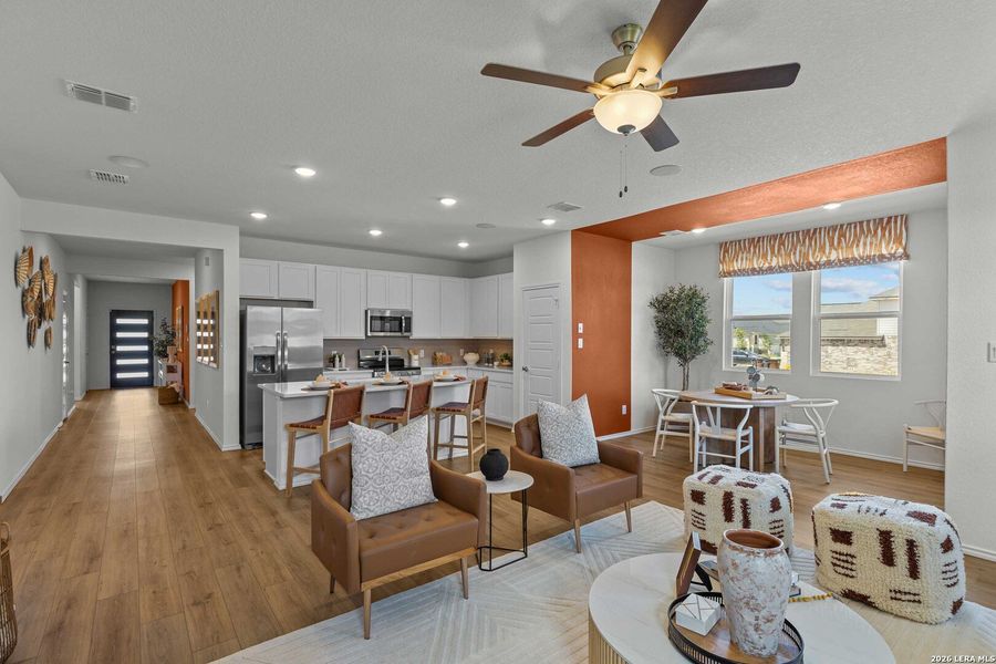 Furnished interior view inside a new home in Royal Crest, San Antonio (Image 30).