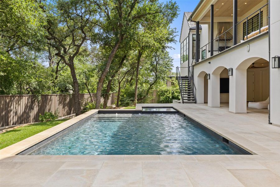 Front exterior of a new home in , Rollingwood, TX, highlighting curb appeal (Image 2). Front exterior of a new home in , Rollingwood, TX, highlighting curb appeal (Image 2).