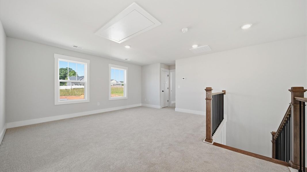 Furnished interior view inside a new home in Kayfield at Midway, Anderson (Image 29).