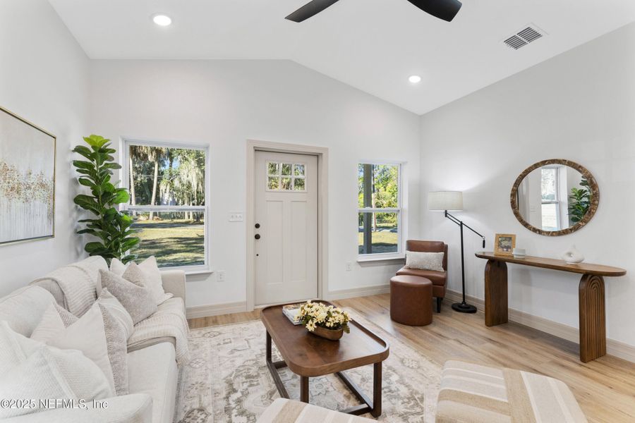 Furnished interior view inside a new home in , San Mateo (Image 31). Furnished interior view inside a new home in , San Mateo (Image 31).