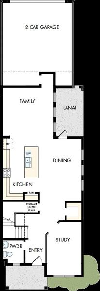 2D floor plan layout of this home in Laureate Park at Lake Nona - Garden Series, Orlando, FL (Image 3).