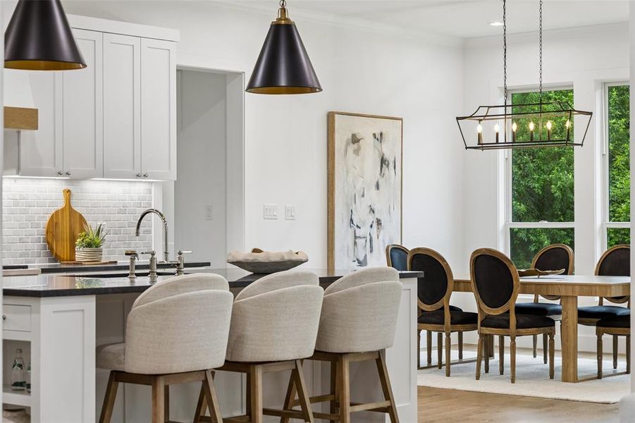 Furnished interior view inside a new home in , Midlothian (Image 12).