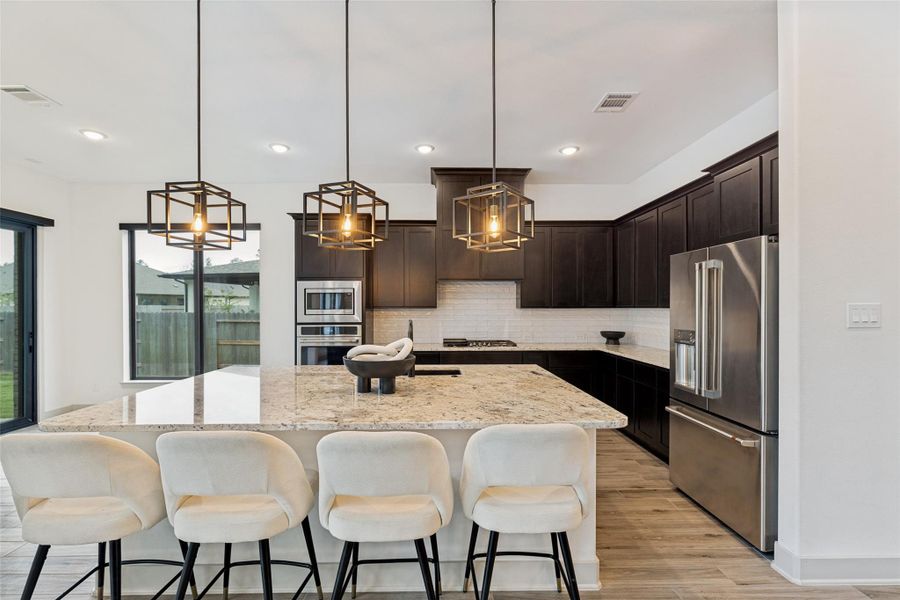 Furnished interior view inside a new home in , Conroe (Image 31).