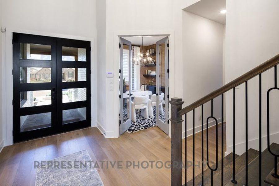 Furnished interior view inside a new home in Sandbrock Ranch: 60ft. lots, Aubrey (Image 7).