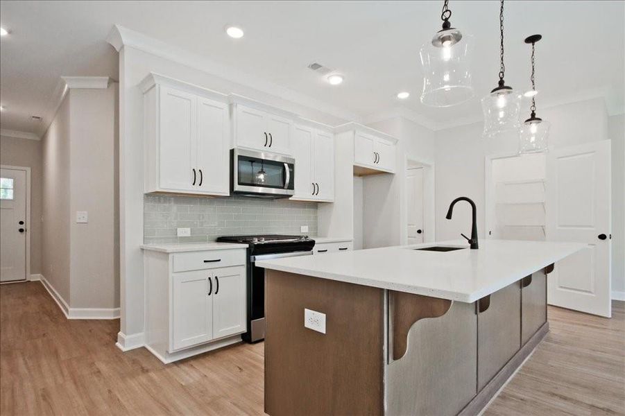 Furnished interior view inside a new home in River Walk Place, Lawrenceville (Image 4).