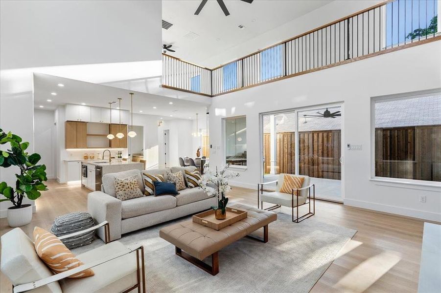 Furnished interior view inside a new home in , Dallas (Image 19).