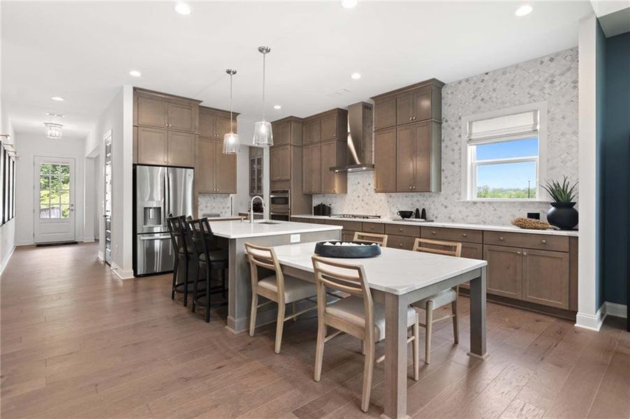 Furnished interior view inside a new home in East Harbor II at Chestatee, Dawsonville (Image 8).