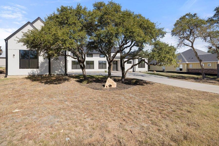 View of front of home with concrete driveway