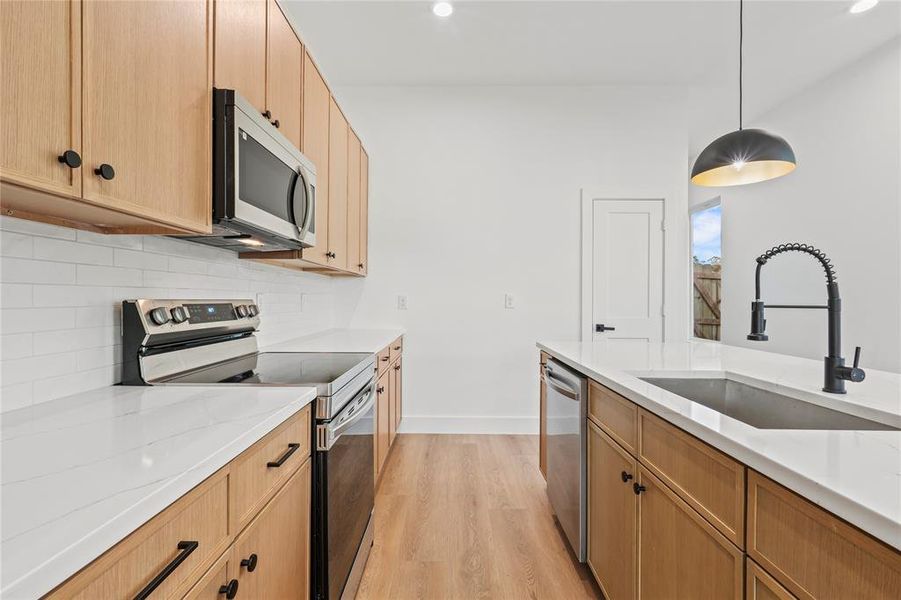 Furnished interior view inside a new home in , Dallas (Image 12).