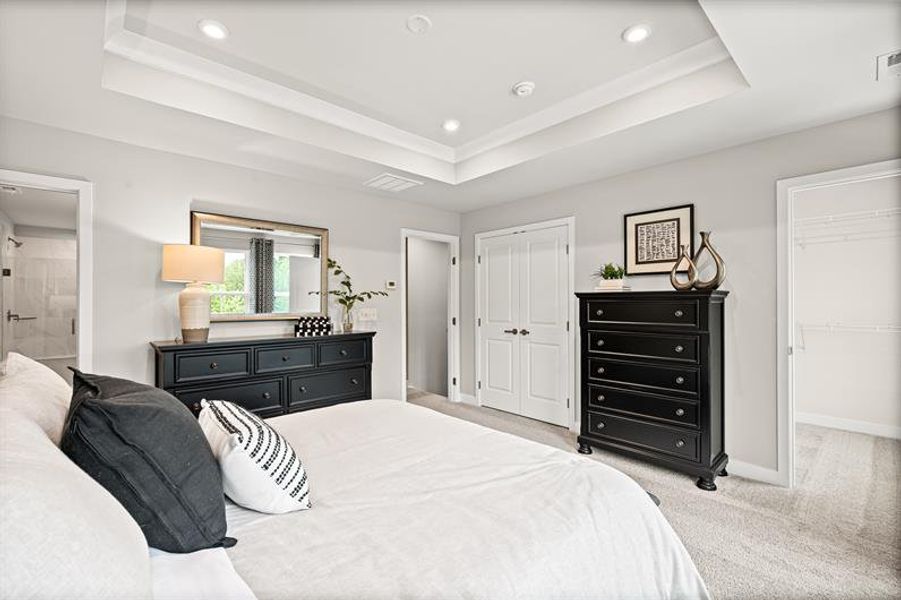 Representative furnished interior of a home built from the Roxbury Grande by Ryan Homes in Griffin Farm Townes, Pittsboro (Image 14).