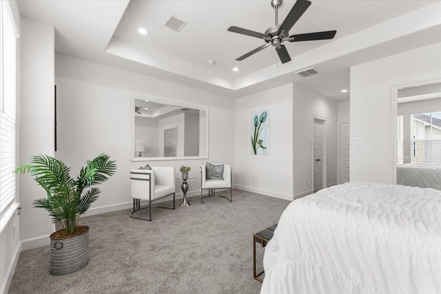 Furnished interior view inside a new home in , Houston (Image 12).