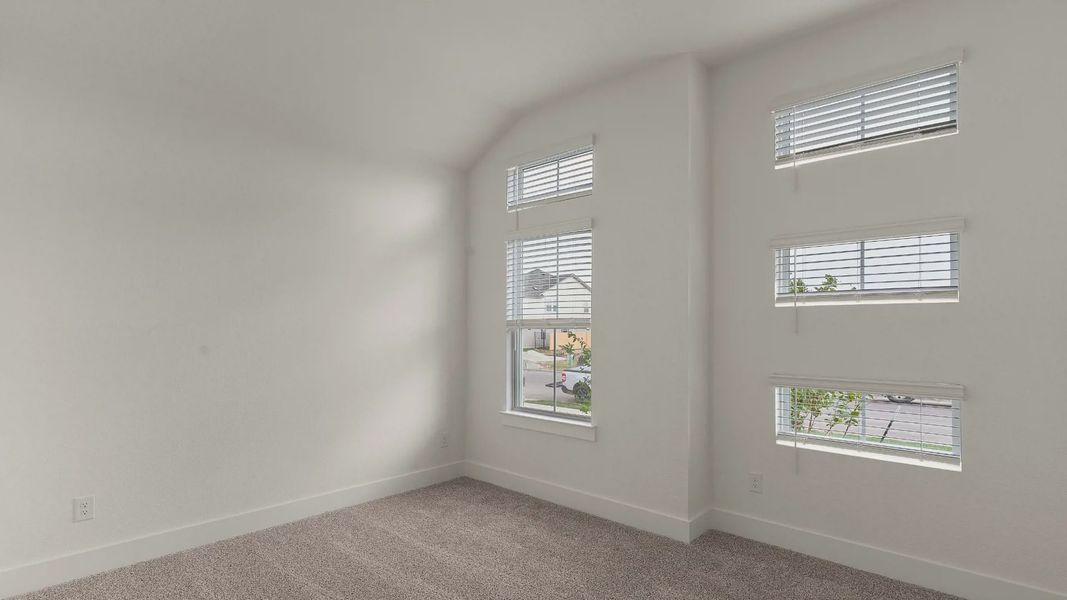 Representative unfurnished interior of a home built from the McKenna by Chesmar Homes in Santa Rita Ranch, Liberty Hill (Image 11). Representative unfurnished interior of a home built from the McKenna by Chesmar Homes in Santa Rita Ranch, Liberty Hill (Image 11).