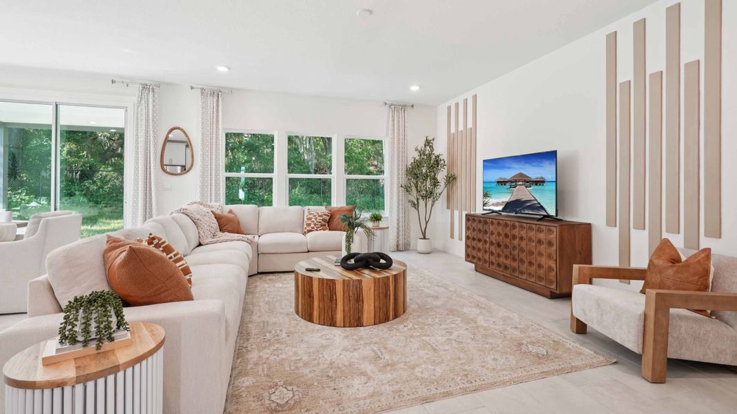 Furnished interior view inside a new home in Sandal Key, Weeki Wachee (Image 4). Furnished interior view inside a new home in Sandal Key, Weeki Wachee (Image 4).