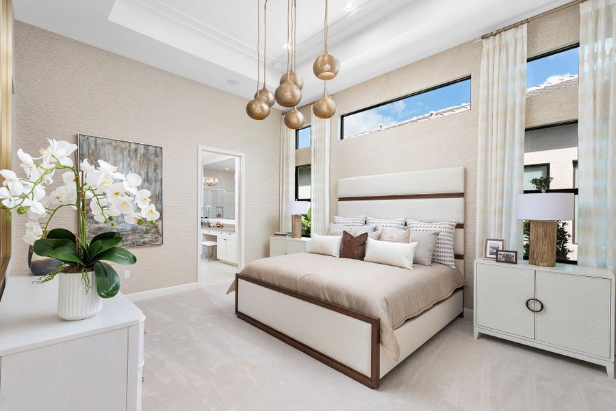Representative furnished interior of a home built from the Aruba Grande by GL Homes in Valencia Del Mar, Boynton Beach (Image 14).