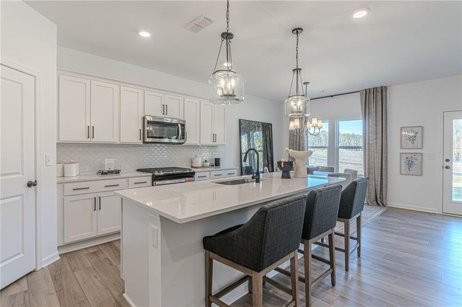 Furnished interior view inside a new home in , Locust Grove (Image 16).