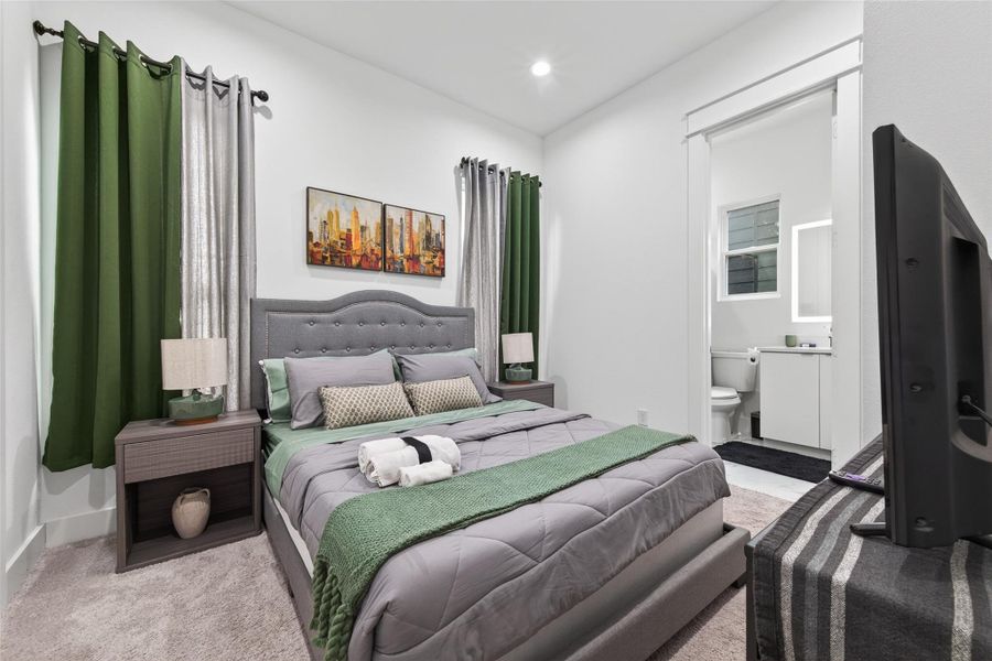 Furnished interior view inside a new home in , Houston (Image 13).
