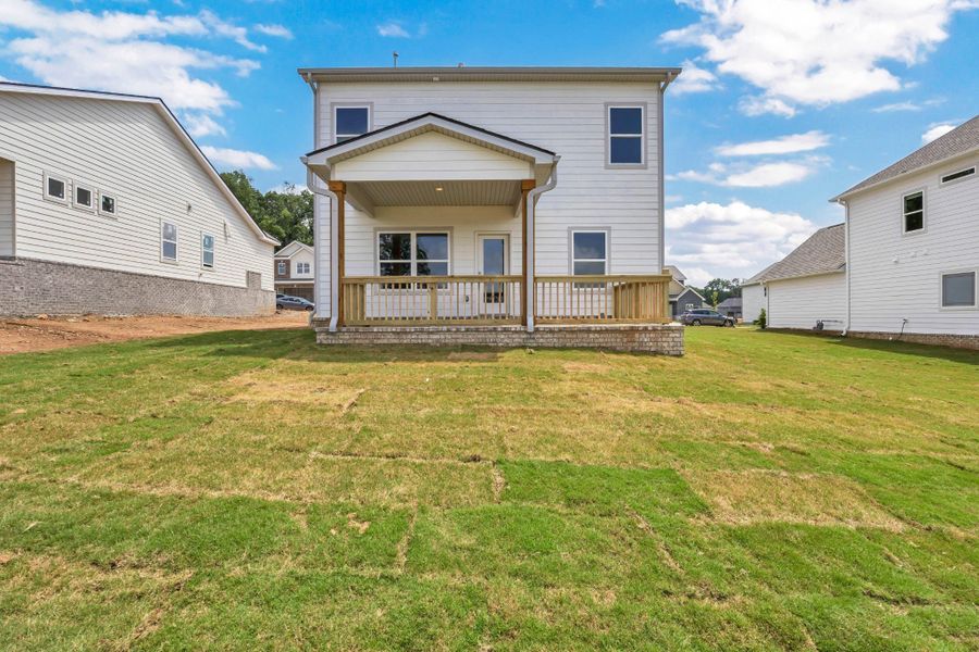 Exterior details and patio area of a home in The Oaks, Clarksville (Image 18).