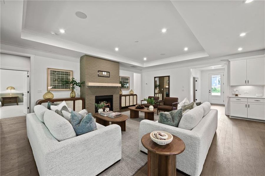 Furnished interior view inside a new home in Watermist at Mirror Lake, Villa Rica (Image 5).