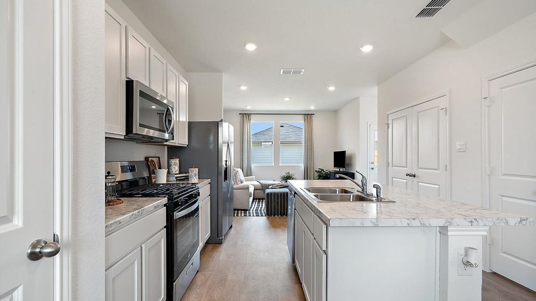 Furnished interior view inside a new home in Valverde, Bastrop (Image 27). Furnished interior view inside a new home in Valverde, Bastrop (Image 27).