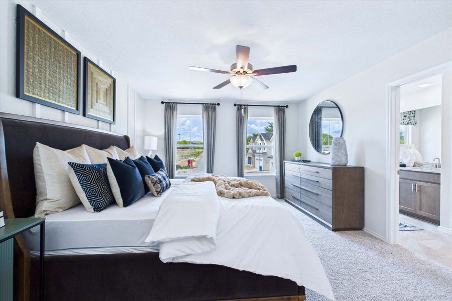 Representative furnished interior of a home built from the The Gillian C by Davidson Homes LLC in Cedar Heights, San Antonio (Image 22).