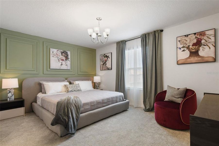 Furnished interior view inside a new home in , Kissimmee (Image 49).