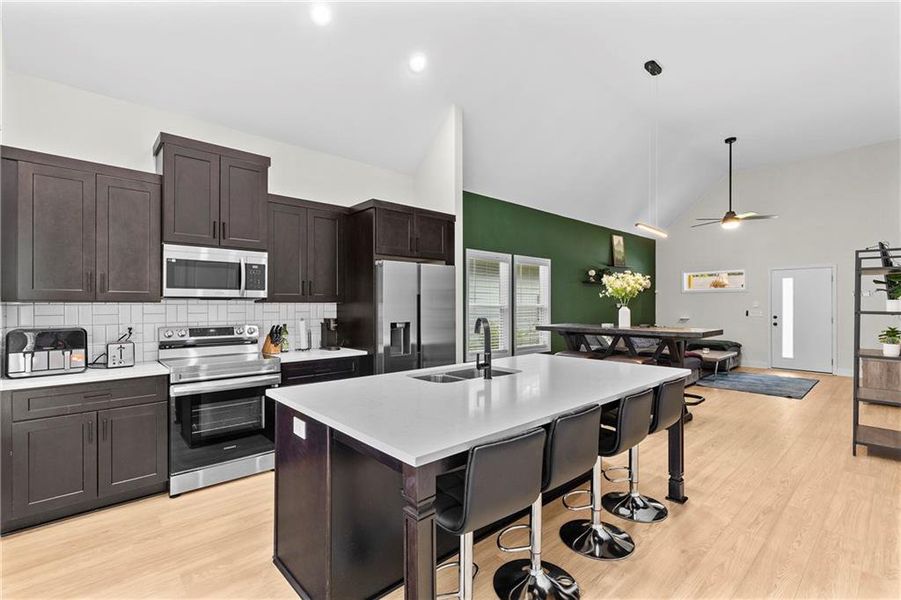 Furnished interior view inside a new home in , Atlanta (Image 10). Furnished interior view inside a new home in , Atlanta (Image 10).