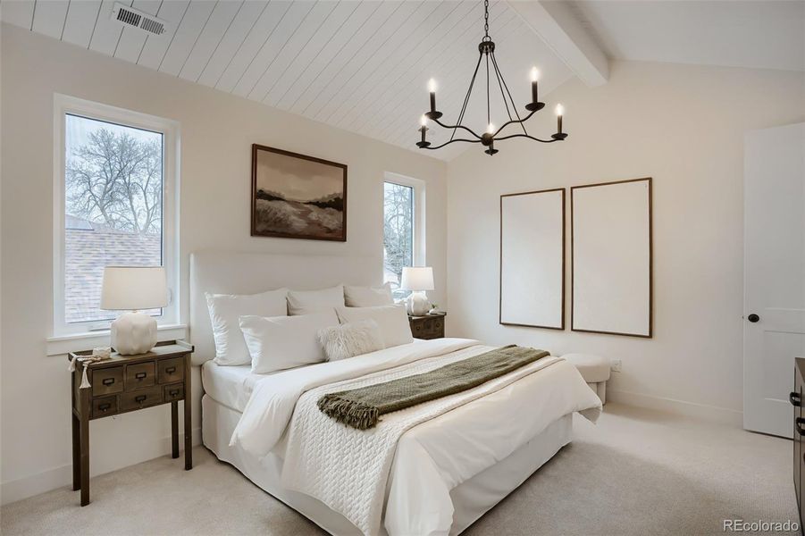 Furnished interior view inside a new home in , Denver (Image 10).