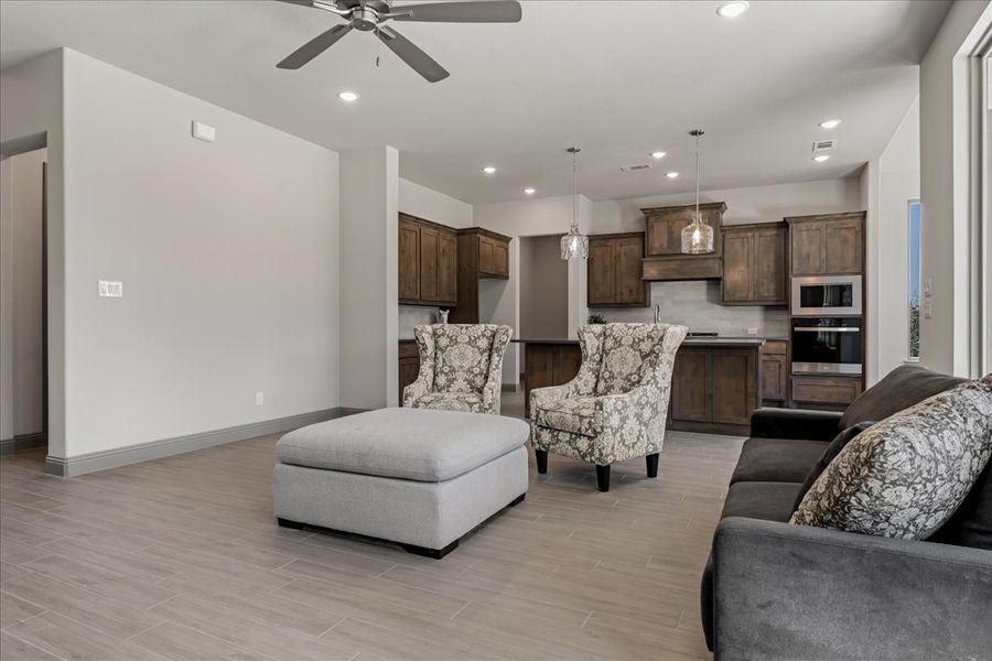 Furnished interior view inside a new home in Spring Valley Ranch, Paradise (Image 8). Furnished interior view inside a new home in Spring Valley Ranch, Paradise (Image 8).