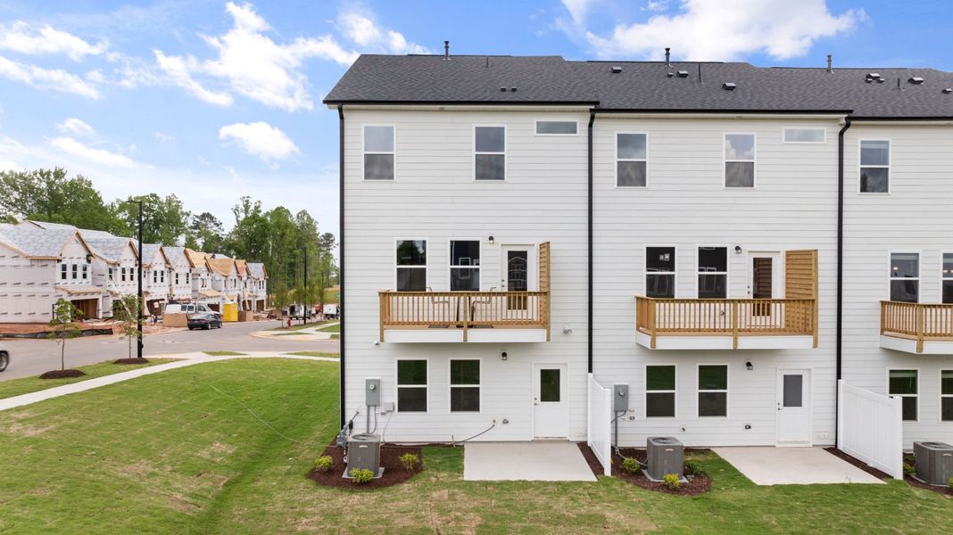 Exterior details and patio area of a home in Everton, Durham (Image 4).