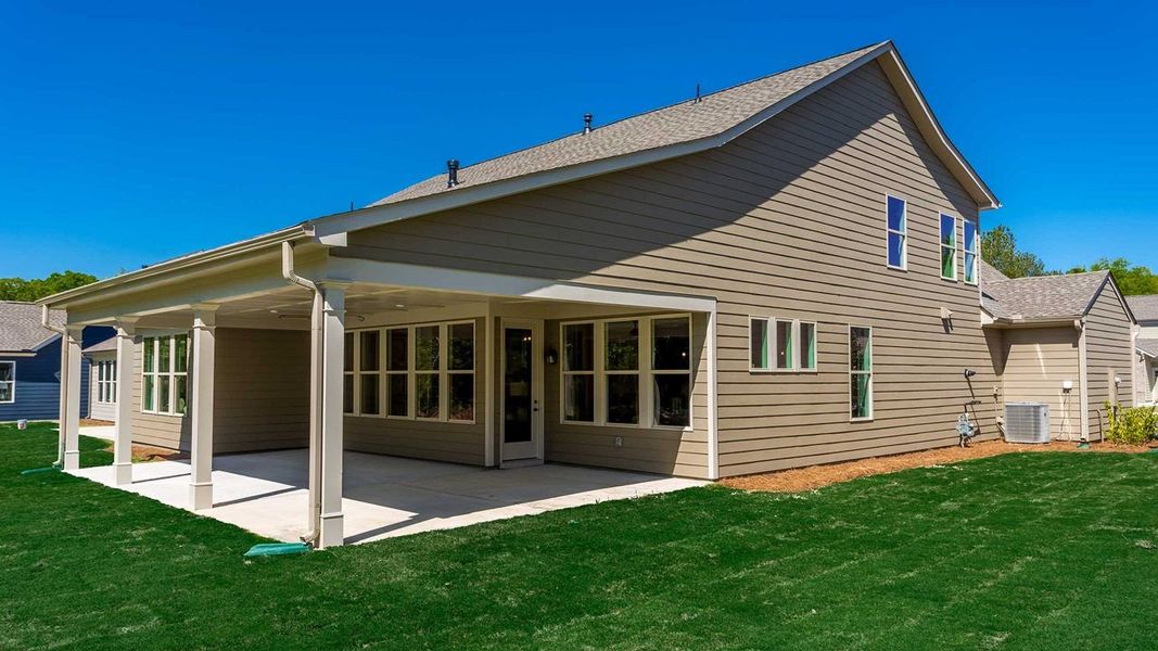 Representative exterior details of a home built from the Maple by Kolter Homes in Cresswind Georgia at Twin Lakes, Hoschton (Image 3).