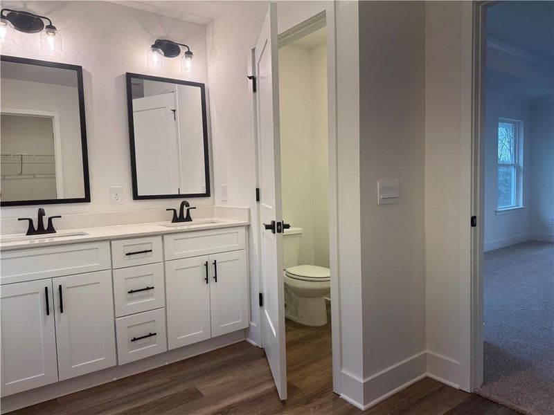 Furnished interior view inside a new home in The Fields of Walnut Creek, Pendergrass (Image 14).