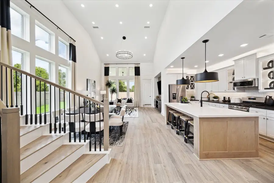 Furnished interior view inside a new home in Cross Creek West, Fulshear (Image 4).