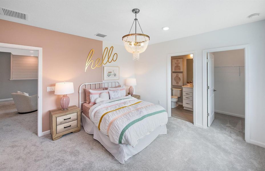 Bedroom with bath