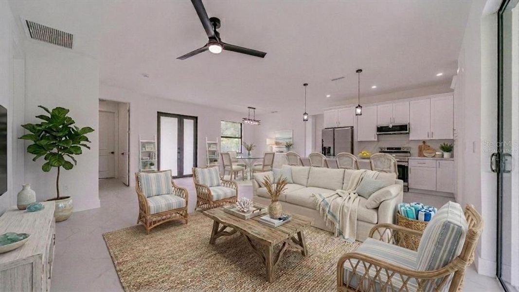 Furnished interior view inside a new home in , Lehigh Acres (Image 13). Furnished interior view inside a new home in , Lehigh Acres (Image 13).