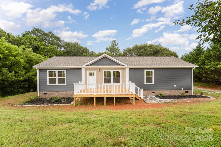 Front exterior of a new home in , Shelby, NC, highlighting curb appeal (Image 17).