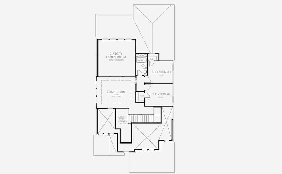 2D floor plan layout for the 2527W by Perry Homes in Juniper Springs 45', Lockhart, TX (Image 4). 2D floor plan layout for the 2527W by Perry Homes in Juniper Springs 45', Lockhart, TX (Image 4).