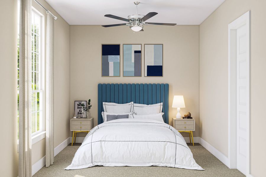 Furnished interior view inside a new home in Dunham Pointe, Cypress (Image 11).