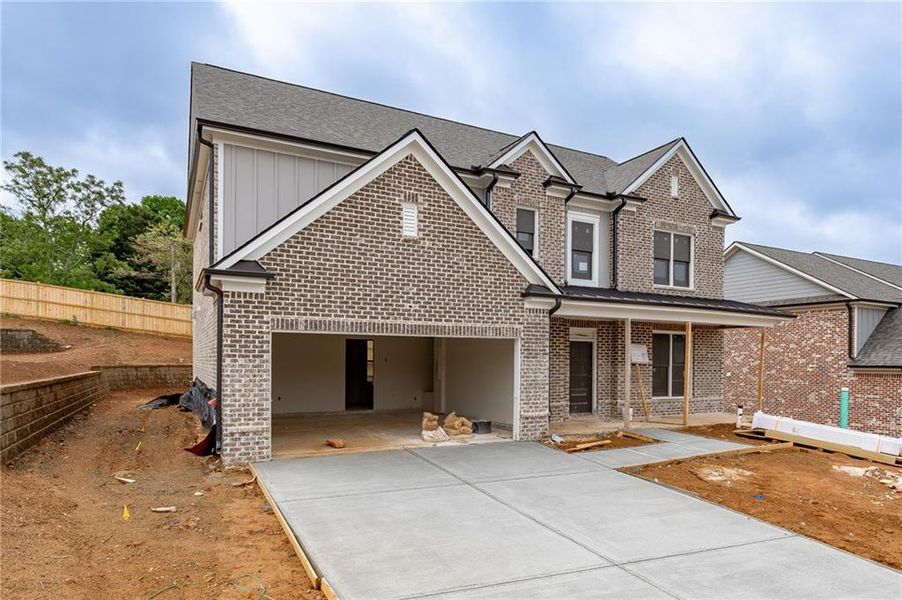 In-progress construction of a new home in , Buford, GA (Image 24).