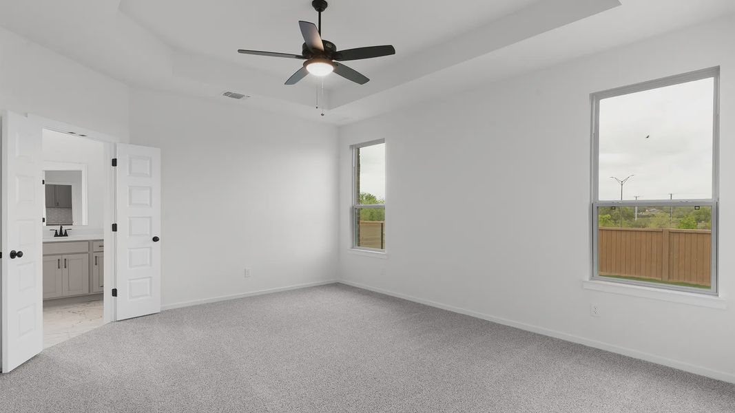 Spacious, unfurnished interior of a new home in Lariat, Liberty Hill (Image 15). Spacious, unfurnished interior of a new home in Lariat, Liberty Hill (Image 15).
