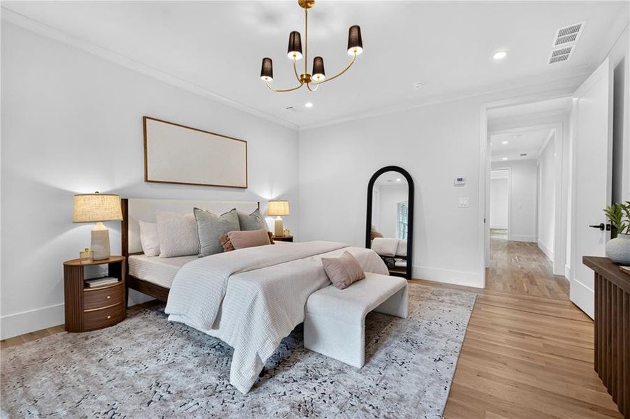 Furnished interior view inside a new home in , Atlanta (Image 39).