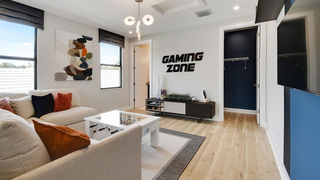 Furnished interior view inside a new home in Rivella, Port St. Lucie (Image 18).