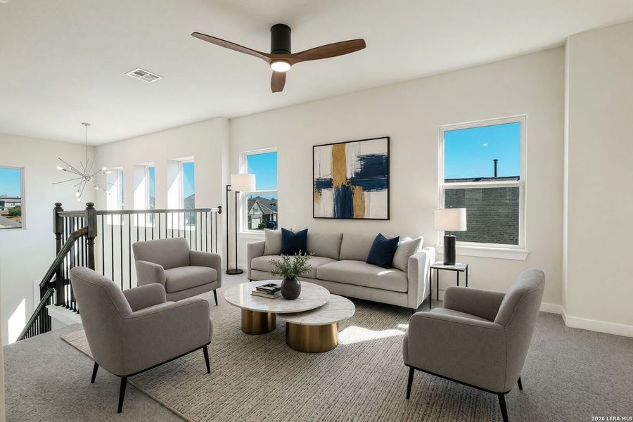 Furnished interior view inside a new home in Foxbrook, Schertz (Image 10).