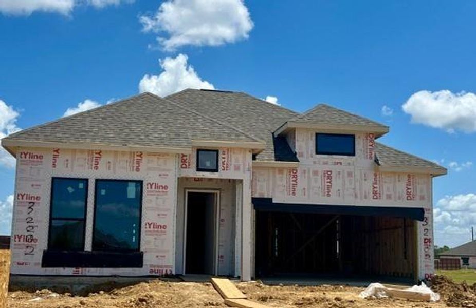 In-progress construction of a new home in Oakwood Estates, Waller, TX (Image 5). In-progress construction of a new home in Oakwood Estates, Waller, TX (Image 5).