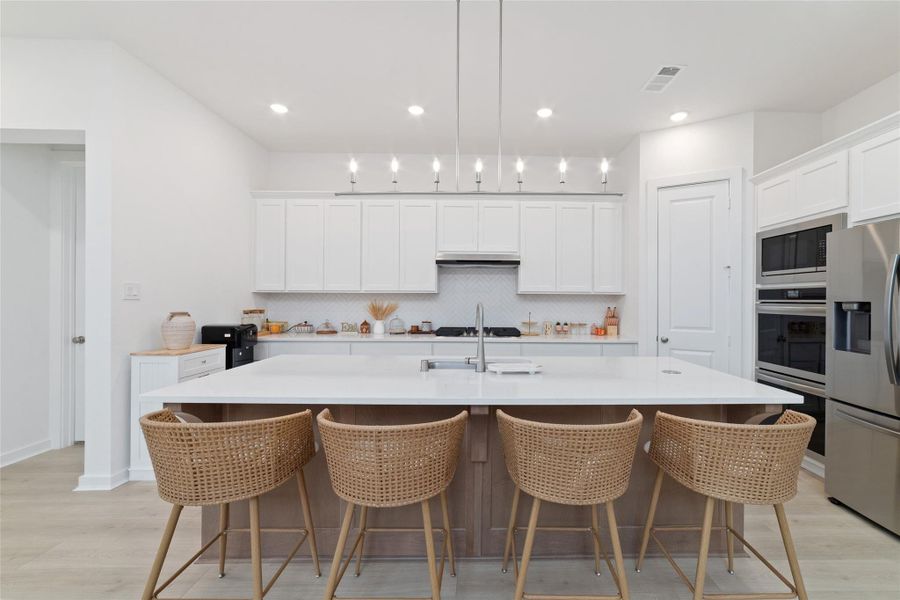 Furnished interior view inside a new home in Elyson, Katy (Image 48).