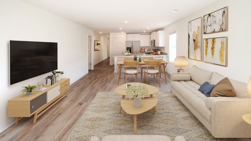 Representative furnished interior of a home built from the Plan by D.R. Horton in Liberty, Panama City (Image 4). Representative furnished interior of a home built from the Plan by D.R. Horton in Liberty, Panama City (Image 4).