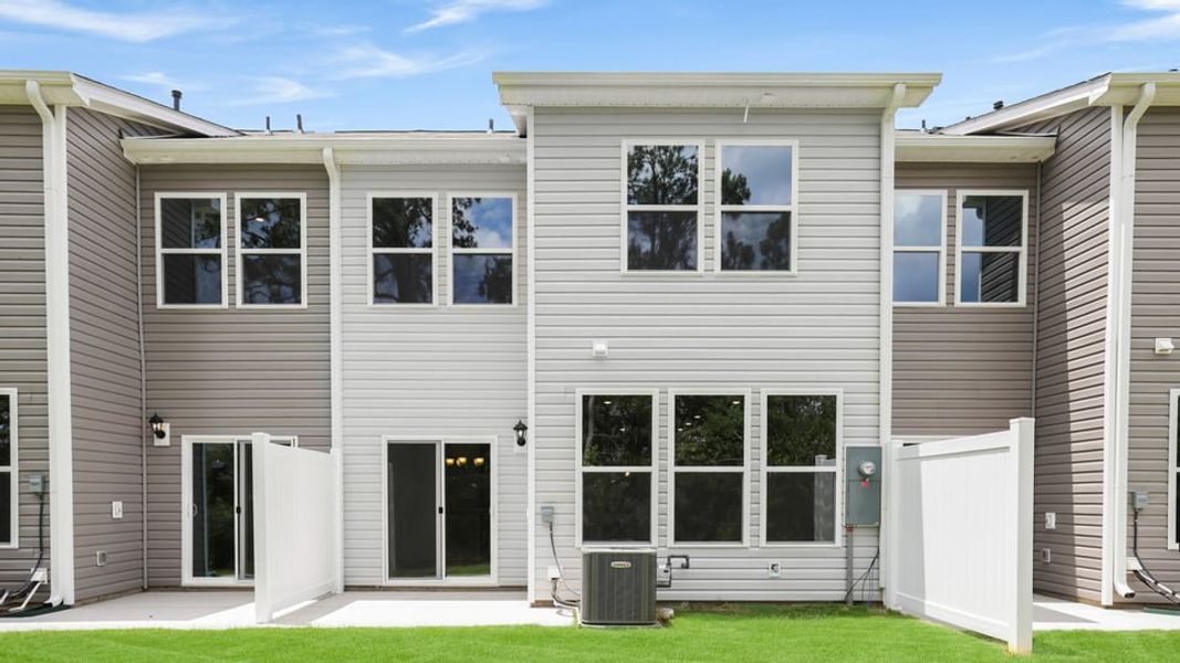 Exterior details and patio area of a home in Ken's Crossing, Moore (Image 16). Exterior details and patio area of a home in Ken's Crossing, Moore (Image 16).