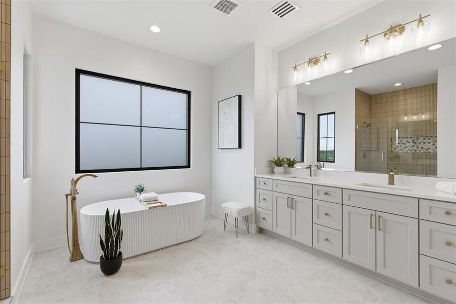 Furnished interior view inside a new home in , Fort Worth (Image 14).